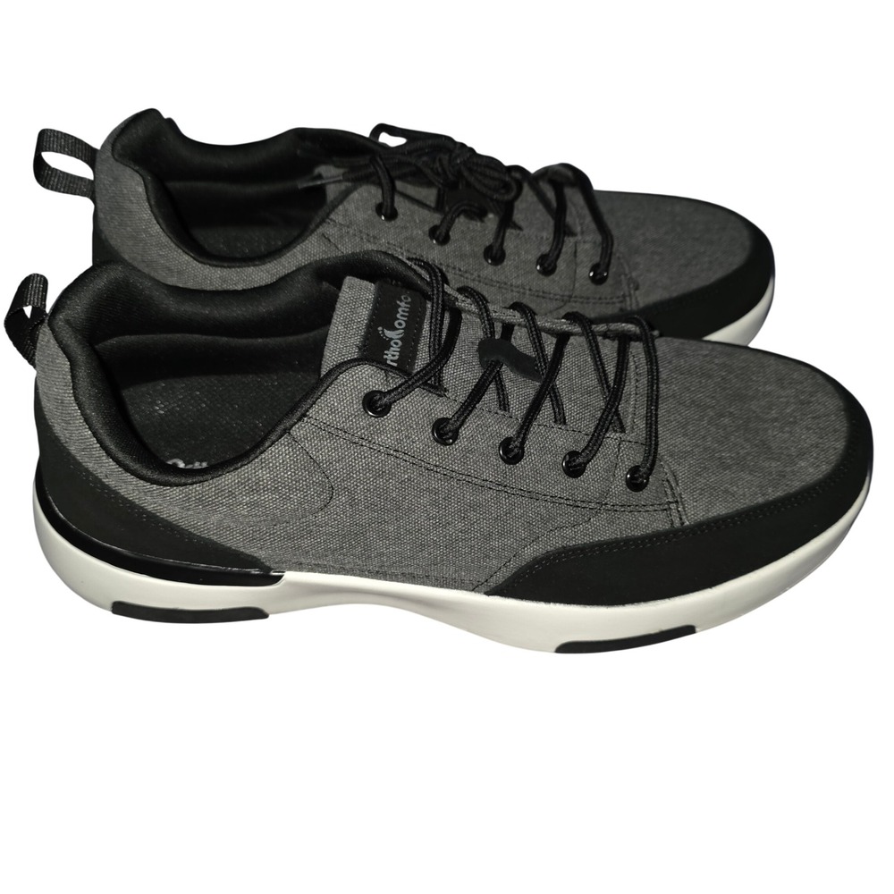 OrthoComfoot Mens Fashion Sneakers Black Grey ZGBX26B EU 46 US‎ 12 New